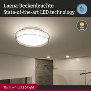 Luena ceiling light with warm white LED light and modern design for living spaces