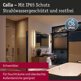 Moderne Badezimmerbeleuchtung Calla mit IP65 Schutz, schwenkbar, rostfrei für Feuchträume und überdachte Außenbereiche