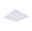 Square white LED ceiling light with aluminum frame for modern room lighting