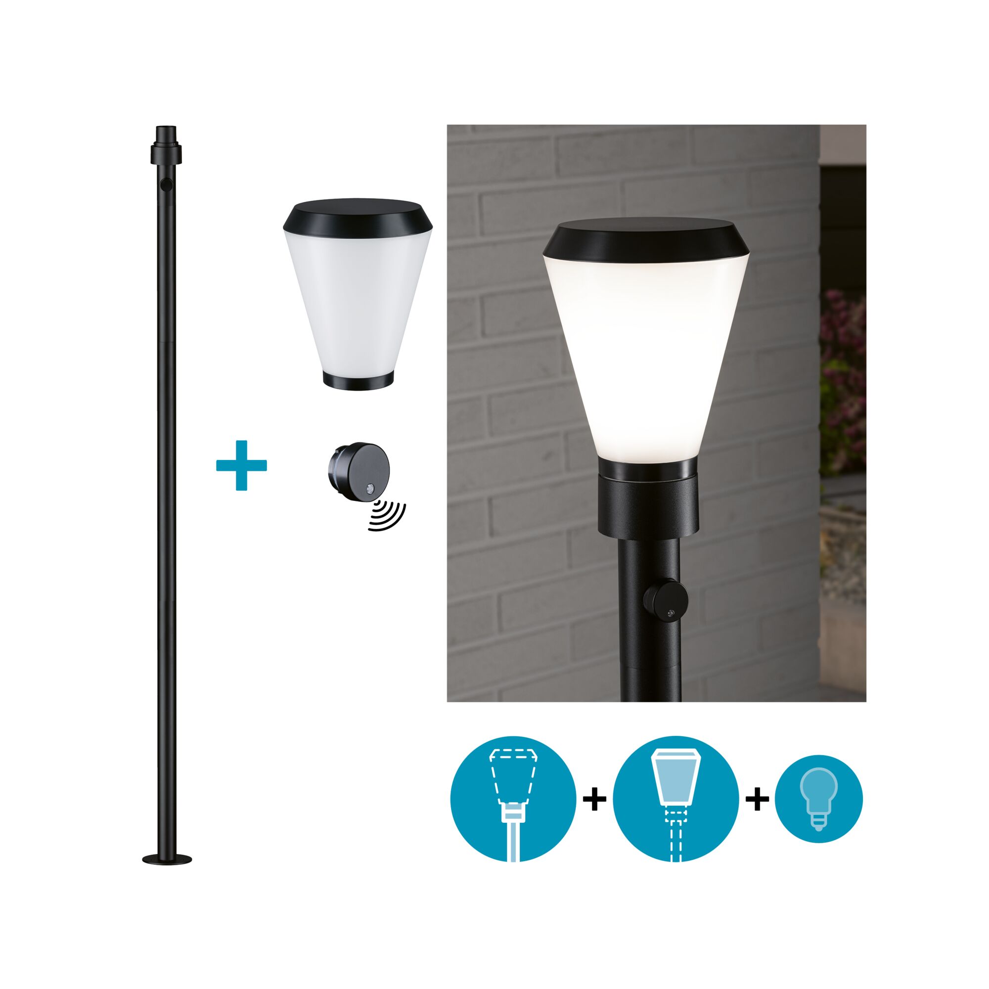 Set ModuShine Poller Varino Hoch mit Sensor Anthrazit