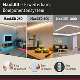 MaxLED erweiterbares LED-Komponentensystem mit 250, 500 und 1000 Lumen für Wohnraumbeleuchtung