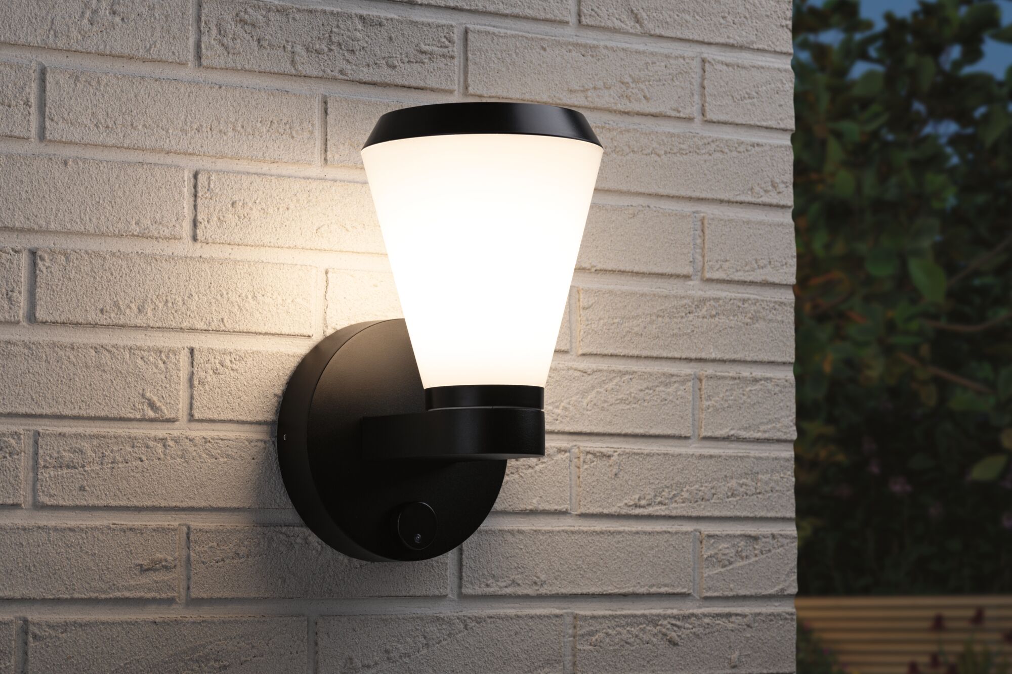 ModuShine Support mural Émission lumineuse simple IP44 rond Anthracite