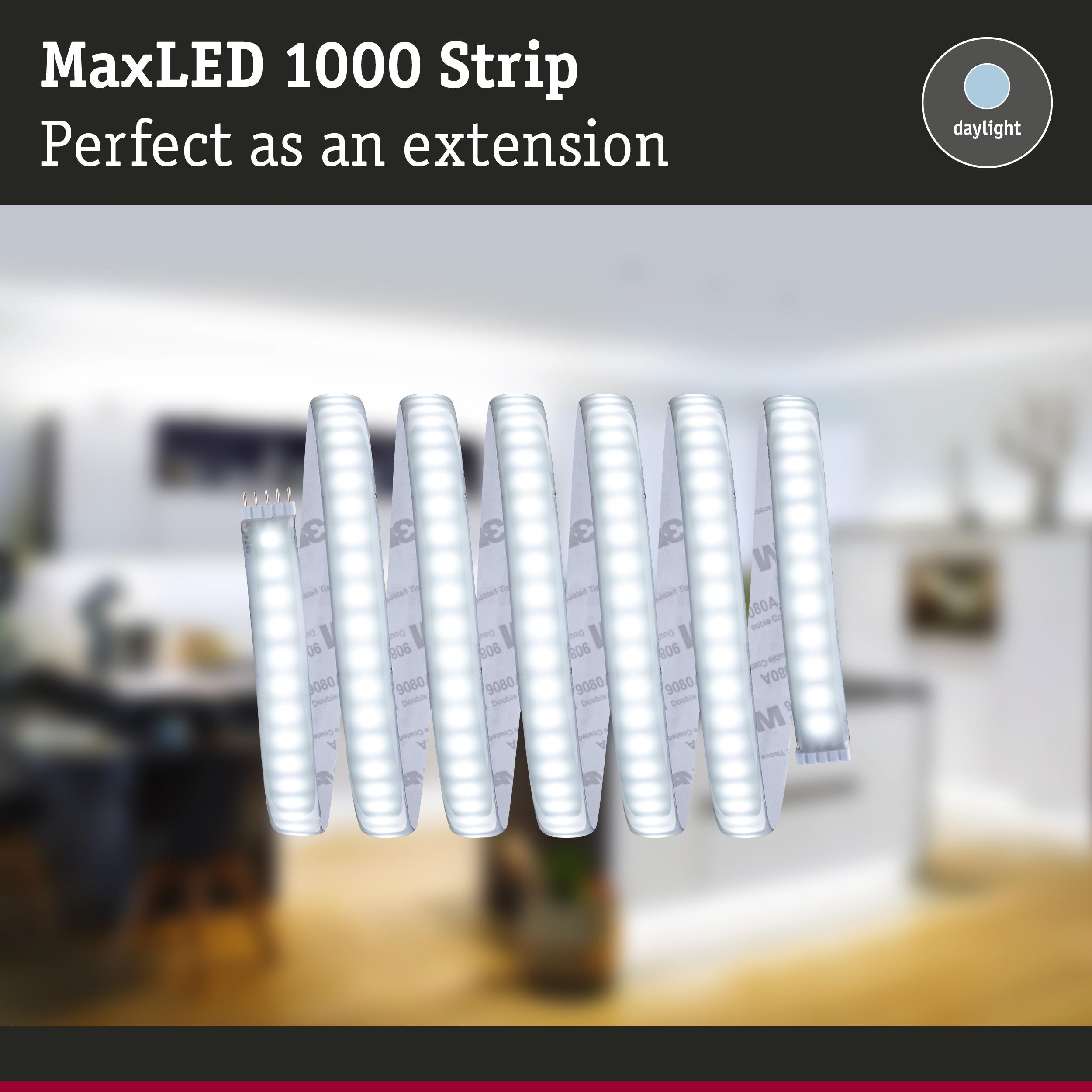 MaxLED 1000 Strip daylight LED light strip ideal as extension for home lighting
