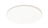 Round white LED ceiling light with matte diffuser for energy-efficient room lighting