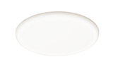 Round white LED ceiling light with matte diffuser for energy-efficient room lighting