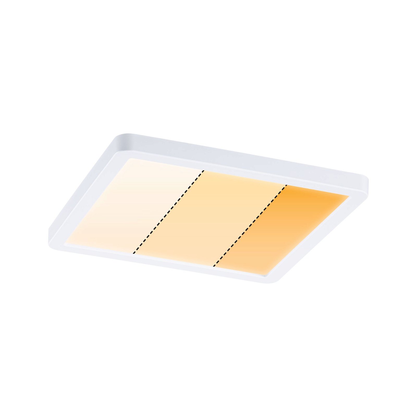 VariFit LED Recessed panel Dim to Warm Areo IP44 square 175x175mm 13W 1200lm 3 Step Dim to warm Matt white dimmable
