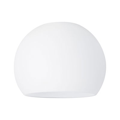 Ronde witte glazen plafondlamp met matte afwerking voor moderne verlichting