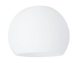 Plafonnier rond en verre blanc au design épuré pour un éclairage moderne