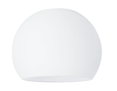 Plafonnier rond en verre blanc au design épuré pour un éclairage moderne