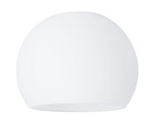 Round white glass ceiling light with simple design for modern home lighting