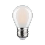 Kleine LED-Glühbirne mit mattweißem Glas und E27-Fassung für energiesparende Beleuchtung
