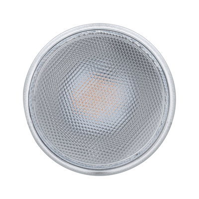 Round LED light with textured transparent glass surface for modern lighting solutions