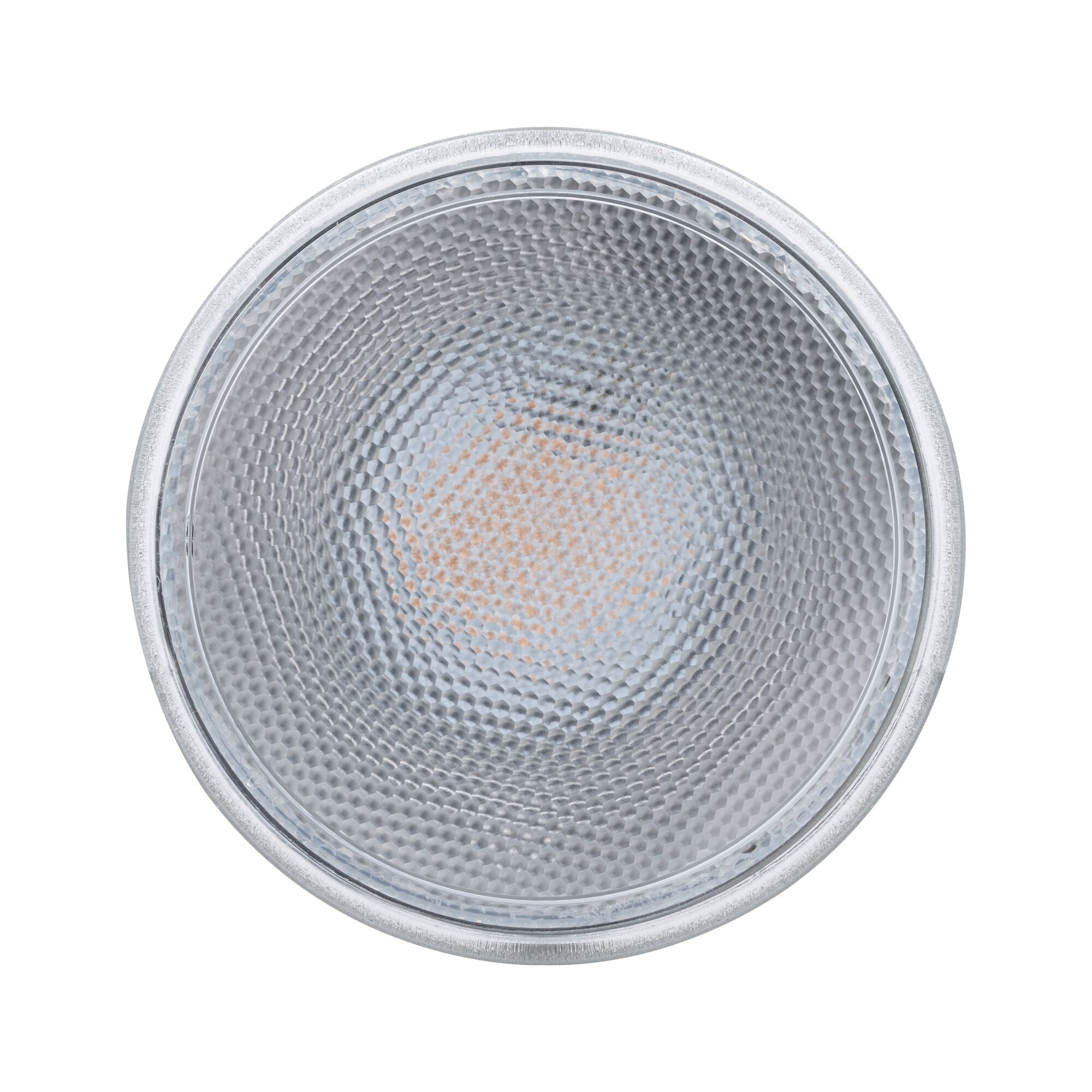 Rundes LED-Licht mit strukturierter Glasoberfläche in transparent für moderne Beleuchtung