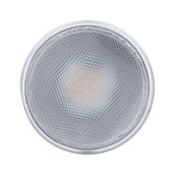 Rundes LED-Licht mit strukturierter Glasoberfläche in transparent für moderne Beleuchtung