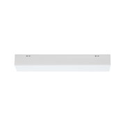 Weißes LED-Deckenpanel aus Kunststoff mit schlichter, flacher Form für moderne Raumbeleuchtung