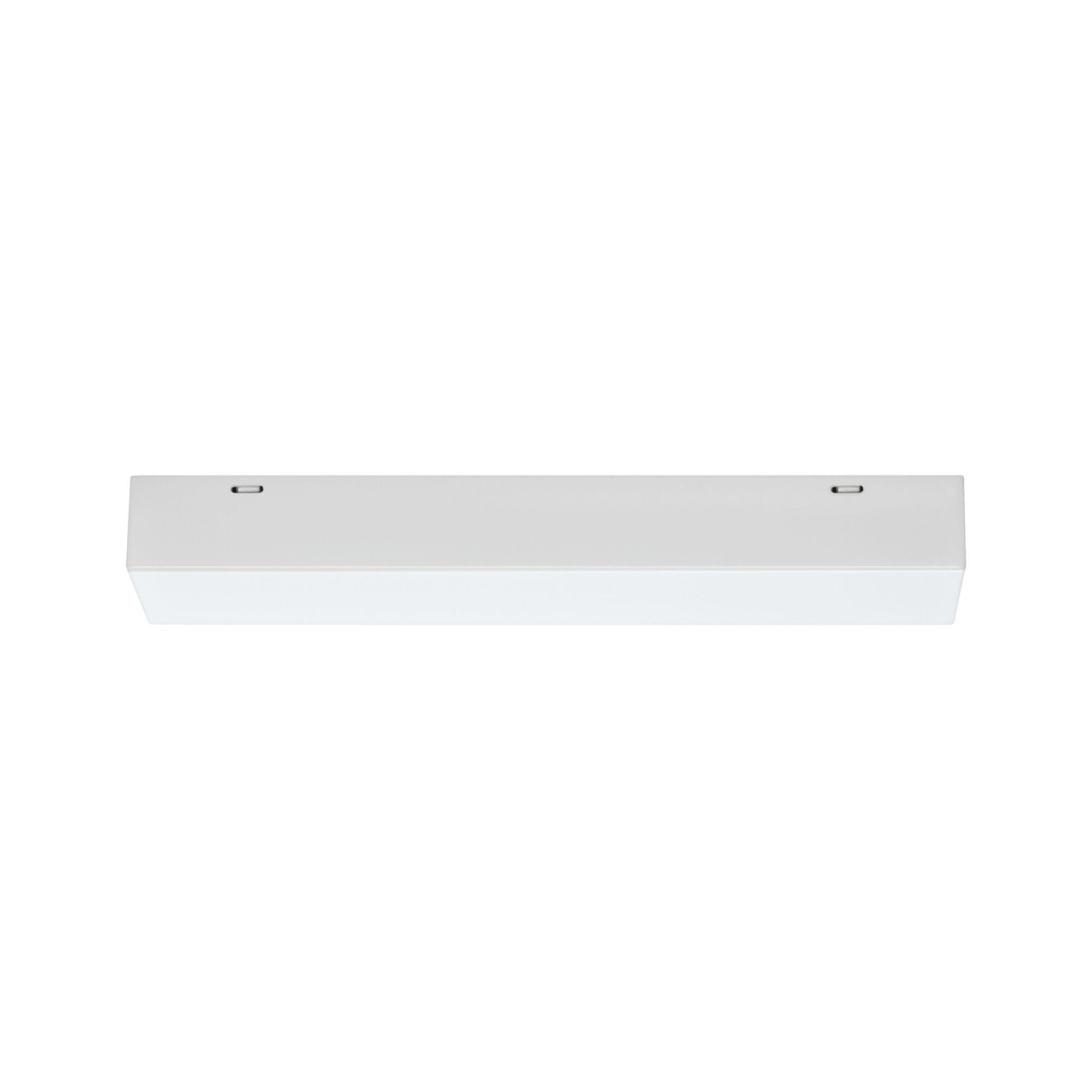 White plastic LED ceiling panel with simple flat design for modern room lighting solutions