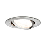 Rundstrahler aus gebürstetem Edelstahl mit schwenkbarem LED-Licht für flexible Raumbeleuchtung