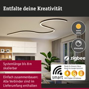 Moderne dimmbare LED-Deckenleuchte in warmweiß mit Zigbee Smart Home Steuerung