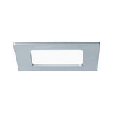 Cadre rectangulaire pour LED encastrée en aluminium argenté pour éclairage intérieur moderne
