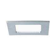 Rechteckiger Einbau-LED-Leuchtenrahmen aus silbernem Aluminium für moderne Raumbeleuchtung