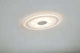 Ronde witte LED-plafondlamp met warm wit licht en modern design voor woonruimtes