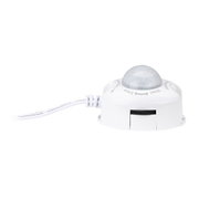 Witte kunststof bewegingssensor met kabel en instelbare sensor voor lichtregeling