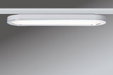 Modernes weißes LED-Deckenlicht mit abgerundeter rechteckiger Form und Aluminiumrahmen für Wohnräume