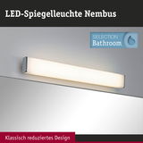 LED-Spiegelleuchte Nimbus mit klassisch reduziertem Design in Weiß für Badezimmerbeleuchtung