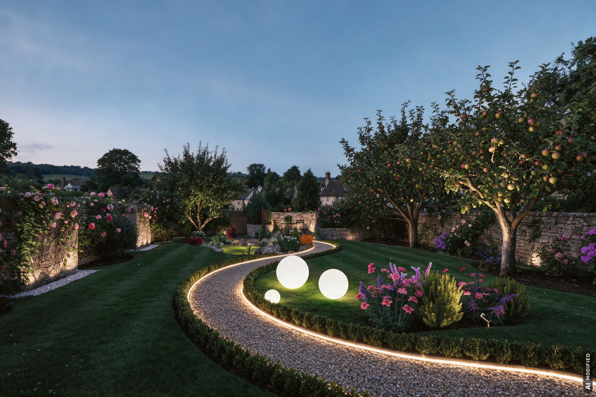 Plug & Shine LED Light object Globe IP67 3000K 6,5W White