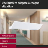 Applique murale LED blanche élégante en métal pour éclairage de couloir au design moderne