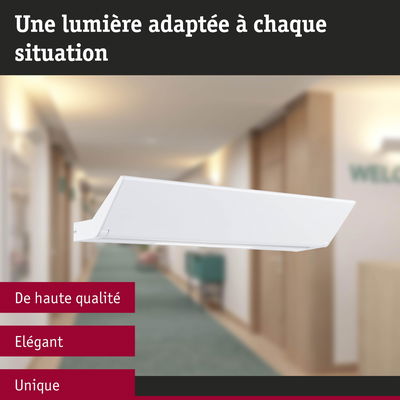 Applique murale LED blanche élégante en métal pour éclairage de couloir au design moderne