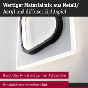 Moderne Wandlampe aus Metall und Acryl in Weiß und Schwarz mit 4000K neutralweißem Licht