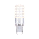 Small transparent LED bulb with G9 base, energy-saving light source for indoor lighting