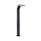 Modern black metal LED pathway light with flat head for outdoor garden lighting