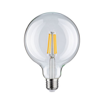 Glasklare LED-Filament-Glühbirne mit E27-Fassung und warmweißem Licht für energiesparende Beleuchtung