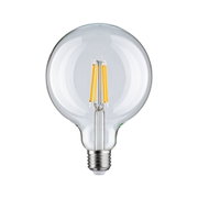 Glasklare LED-Filament-Glühbirne mit E27-Fassung und warmweißem Licht für energiesparende Beleuchtung