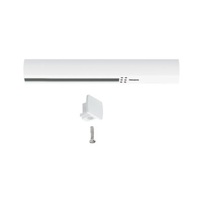 Barre lumineuse LED blanche en plastique avec clip de montage et vis pour éclairage polyvalent