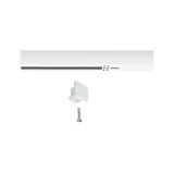 Weißer LED-Leuchtstab aus Kunststoff mit Montageclip und Schraube für flexible Beleuchtungslösungen