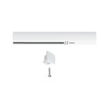 Barre lumineuse LED blanche en plastique avec clip de montage et vis pour éclairage polyvalent