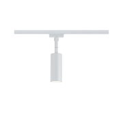 Moderne witte metalen LED-spot voor railsystemen, perfect voor accentverlichting binnenshuis.