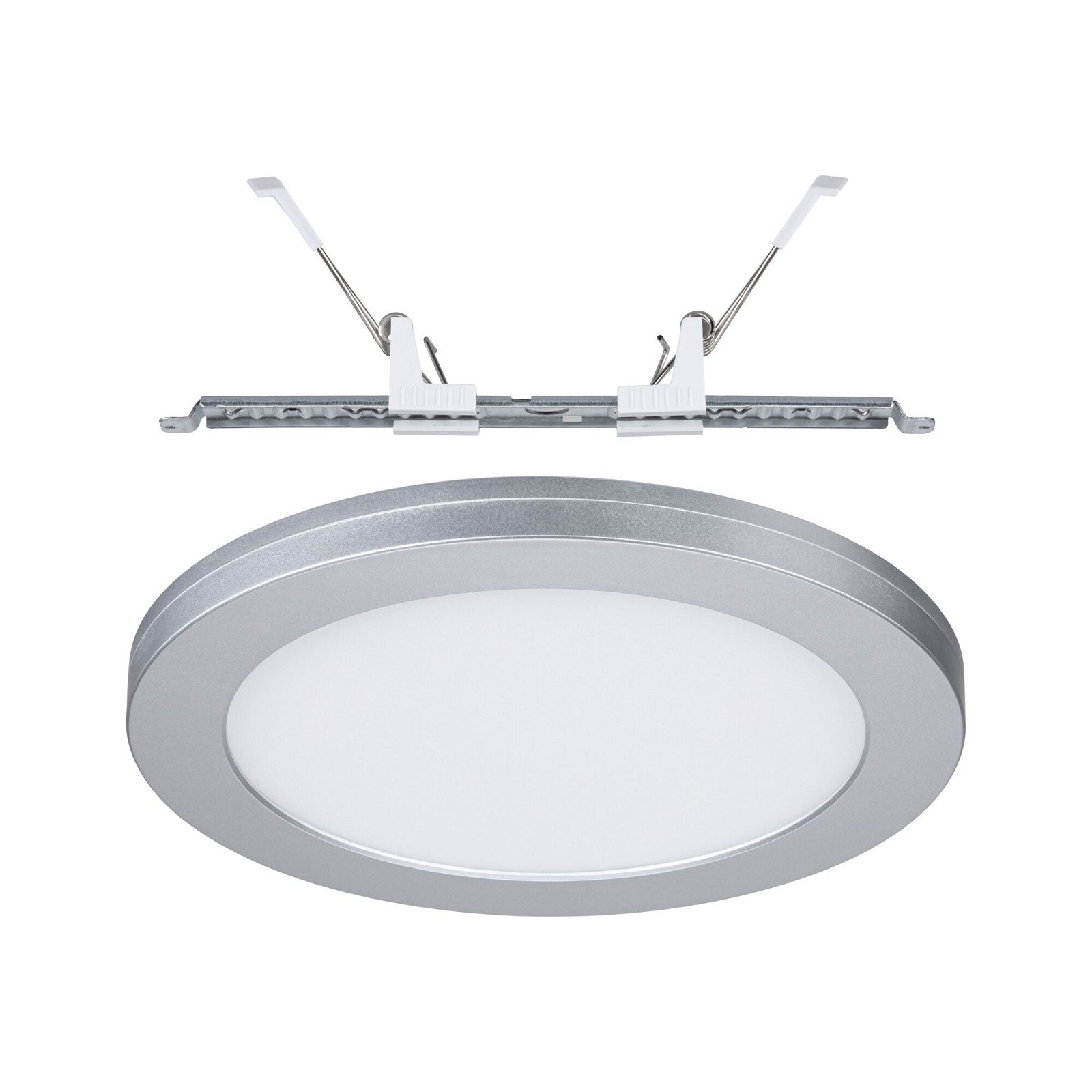 LED Recessed panel 2in1 Cover-it round 225mm 16,5W 1200lm 4000K Chrome matt