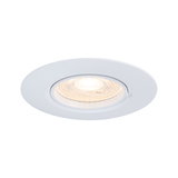Spot encastré LED rond blanc avec lumière blanc chaud pour éclairage intérieur moderne