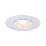 Ronde witte LED inbouwspot met warm wit licht voor moderne binnenverlichting