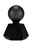 Pauleen Lampe à poser Black Flare E27 2700K 8lm 0,3W Noir Lampe de table géométrique noire avec abat-jour sphérique en métal à motif de points pour éclairage moderne