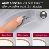 Plafonnier LED blanc avec couleur de lumière réglable du blanc chaud au blanc du jour