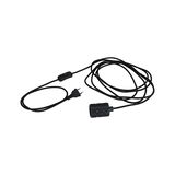 Câble d'alimentation noir avec interrupteur et douille E27 en plastique pour éclairage LED