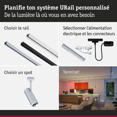 Guide étape par étape pour système URail en aluminium avec spots LED dans une cuisine moderne