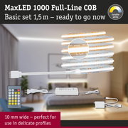 MaxLED 1000 COB LED strip 1.5m with remote control and tunable white light for home lighting