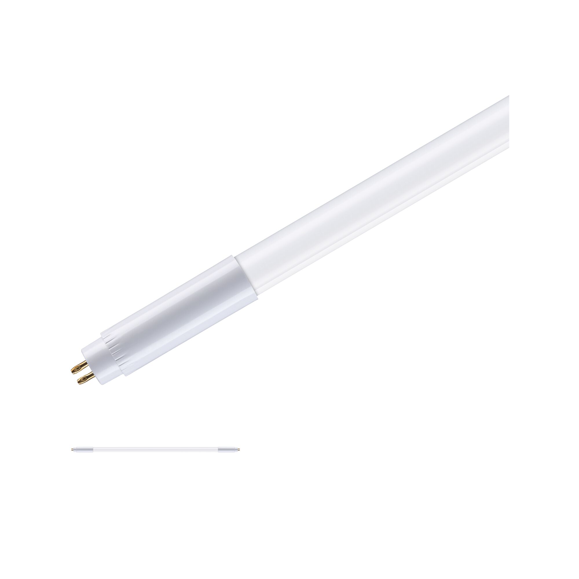 White LED tube light with two metal pins, energy-saving fluorescent lamp for lighting