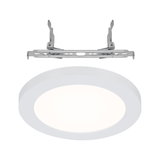 Panneau LED encastré rond blanc avec support métallique pour éclairage de plafond économique
